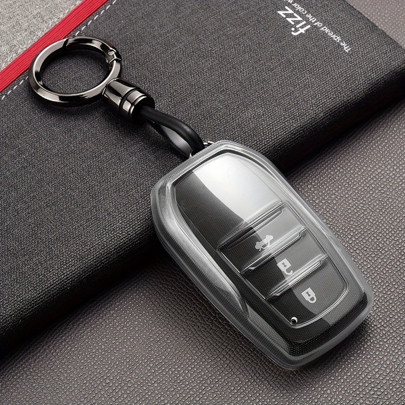 Capa De Chave De Carro Em TPU Macio Para Toyota RAV4 , Crown , HILAK , PRA , LAND CRUISER , CHR , RAV4 E CAROLINA-Duráve
