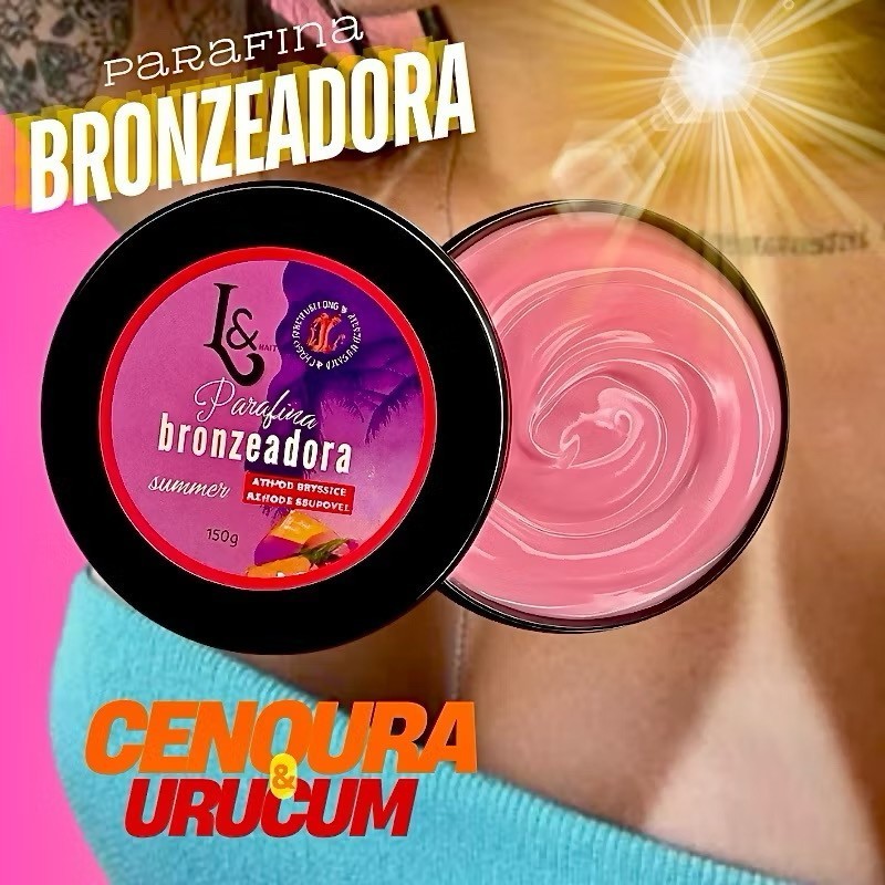Parafina Bronzeadora Acelerador Summer Bronze AQ 150g L&Beauty em Oferta na Shopee