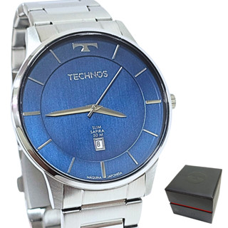 Relógio Technos Masculino Analógico  Slim Safira GM10YQ/1A em Oferta na Shopee