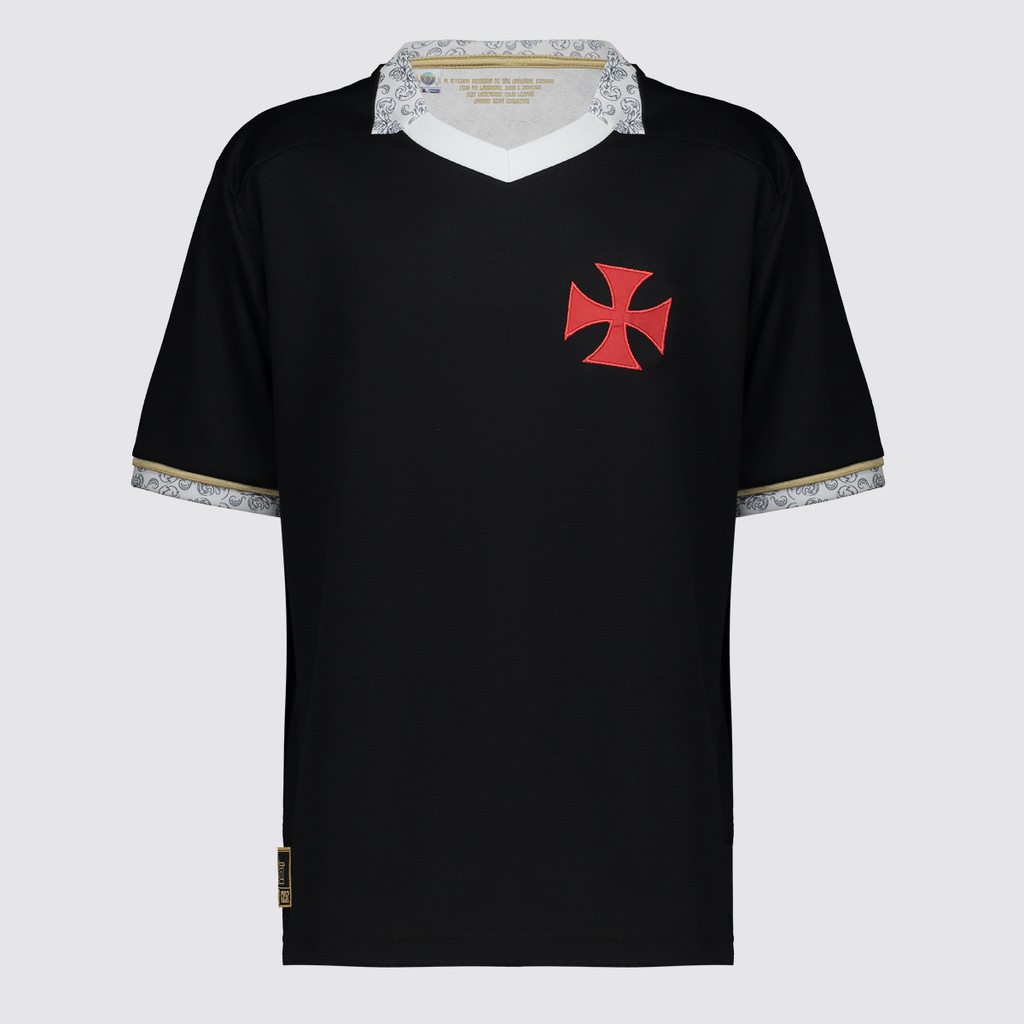 Camisa Vasco Eterno Infantil Preta