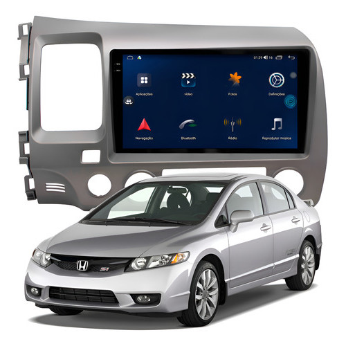 Multimidia Aikon Próton G3 New Civic 2007 A 2011 6+64gb 9p
