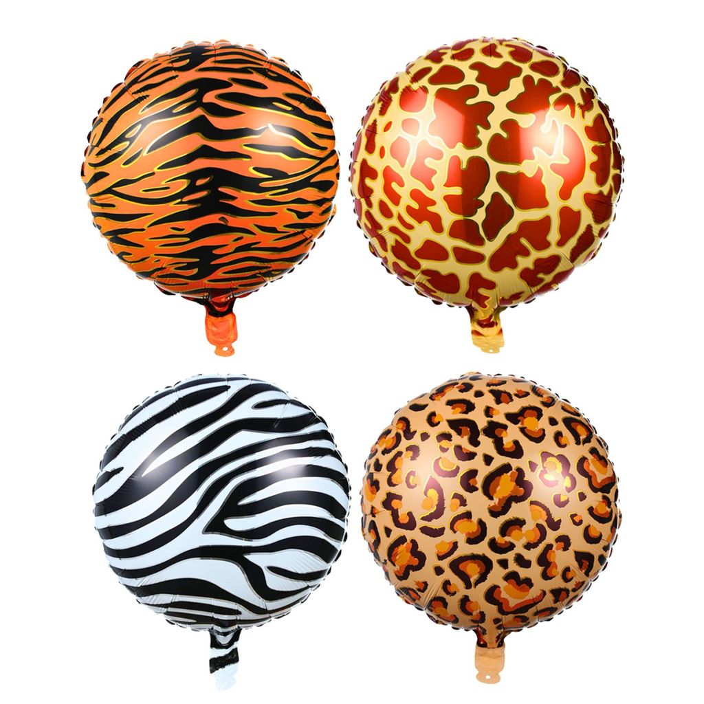 20 Balão Metalizado Estampa Animais Redondo Zebra Tigre Onça Festa Decoração  - 5 cada em Oferta na Shopee