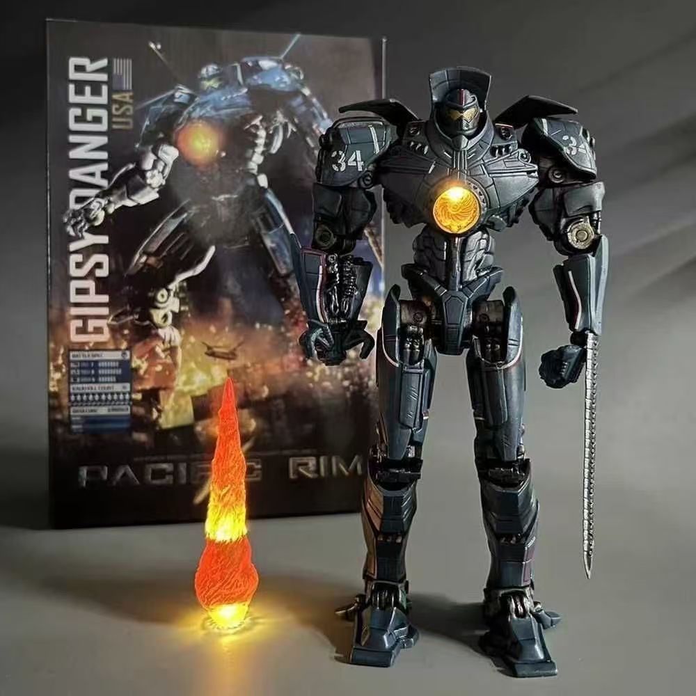 [Em Estoque] Figura de Ação Mecha Danger Wanderer de Pacific Rim, Ornamento, Modelo de Figura de Ação Gipsy Danger, Bata
