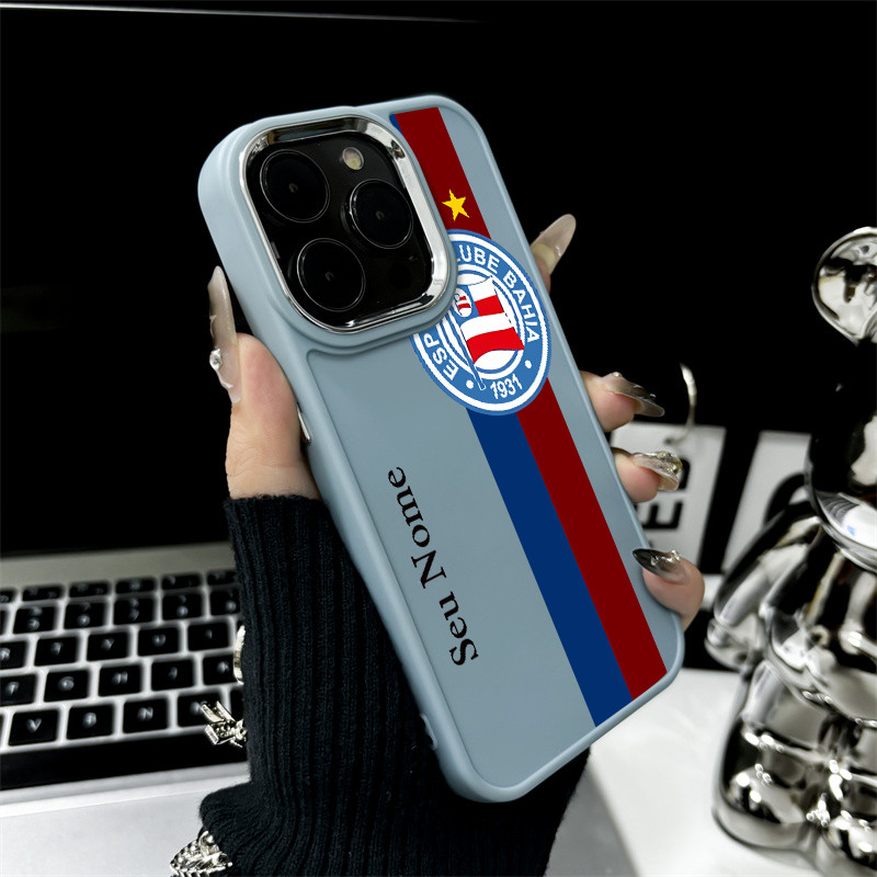 Capinha personalizada time bahia para iPhone 11 13 12 pro xr xs max 14 15 16 pro max 14 plus 17 air capa silicone