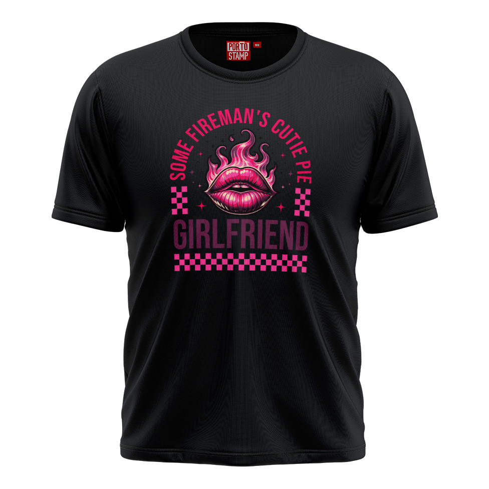 Camiseta Premium De Algodão Alguma Gracinha De Bombeiro