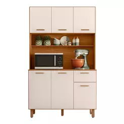Armario de Cozinha Kit New Livia com 6 Portas e 1 Gaveta