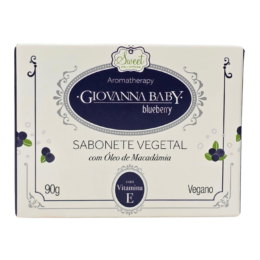 Sabonete em Barra Blueberry Vegano Giovanna Baby 90g