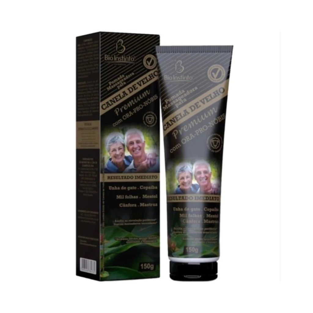 Pomada Massageadora Canela de Velho Premium Ora-Pro-Nóbis Bio Instinto 150g