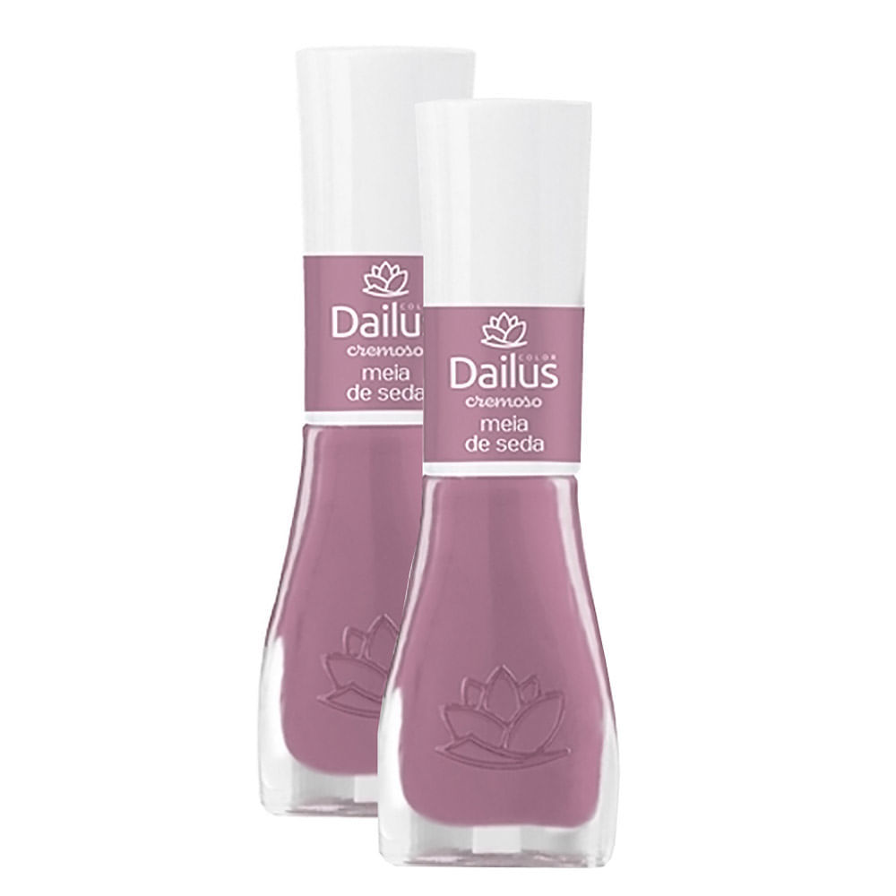 Kit 2 Esmalte Dailus Color Cor Meia de Seda com 8ml em Oferta na Shopee