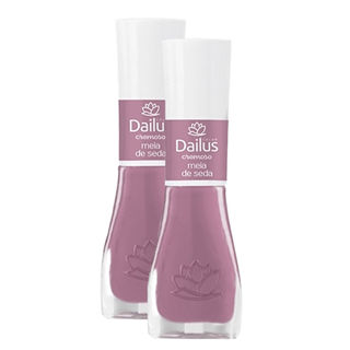 Kit 2 Esmalte Dailus Color Cor Meia de Seda com 8ml em Oferta na Shopee