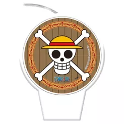 Vela Plana Adesivada - One Piece - 8,5cm - 1 unidade - FestColor - Rizzo