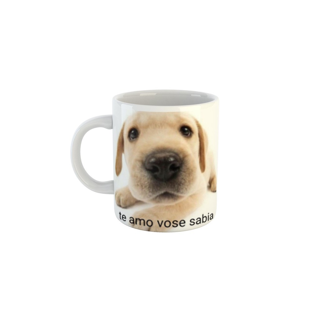 Caneca Cerâmica Meme Doguinho recado Importante Presente Meme na Caneca
