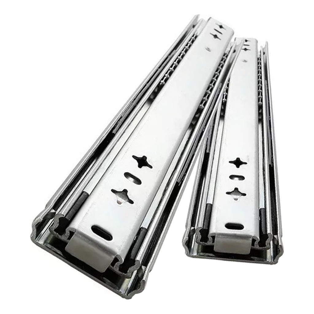 Trilho Para Gaveta 30cm Par Trilho Telescópica Light 20kg Cor Zincada