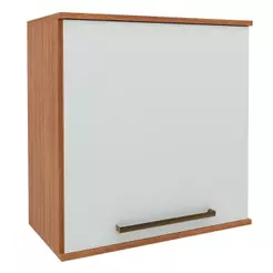 Armário Aéreo de Cozinha 1 Porta 0,60m Grécia Madeirado/Off White