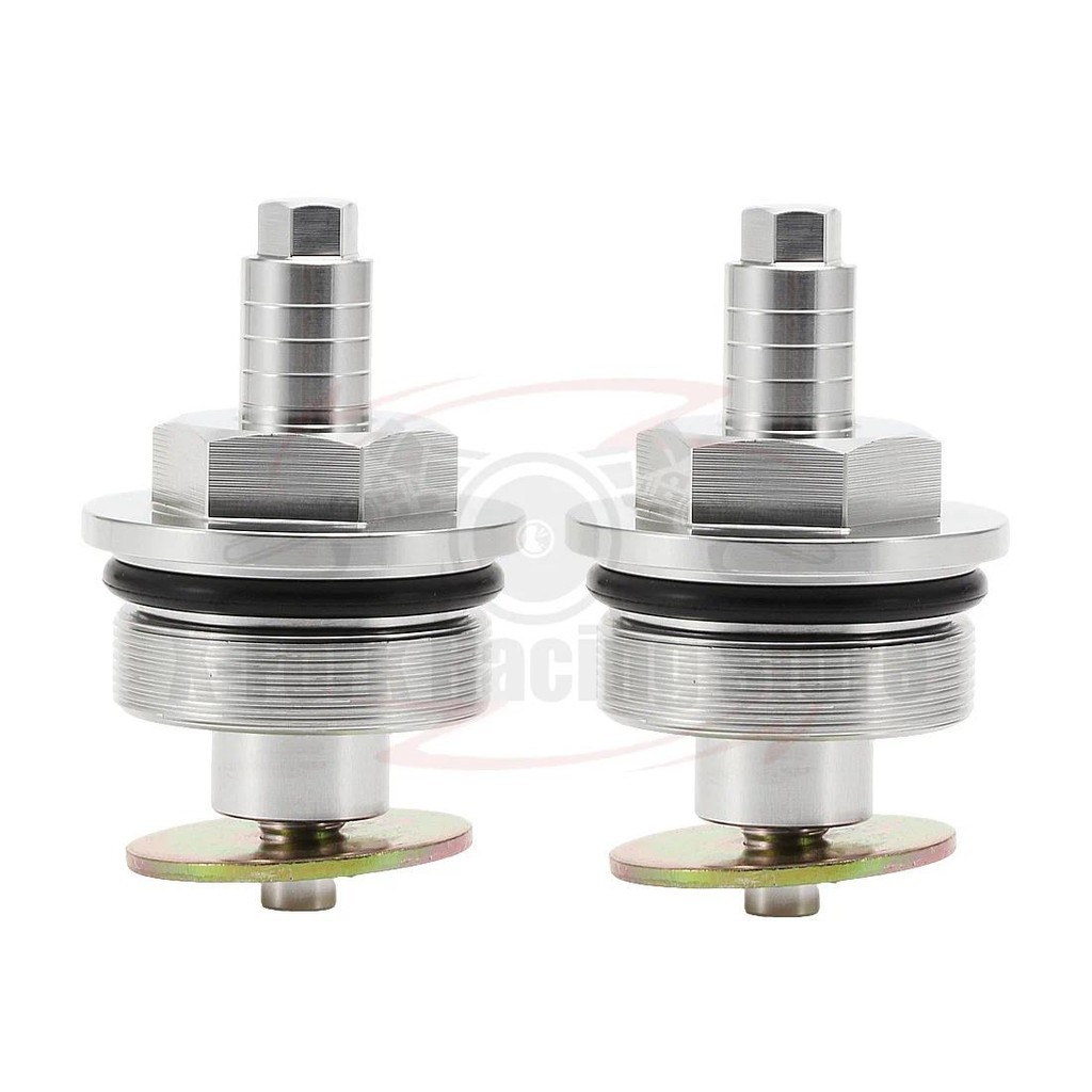 Par De Tampas De Garfo De Pré-Carga Para SUZUKI VX800 1990-1996 DR750 1988-1989 DR800 1990 51351-44B00 Parafusos Tubo Di