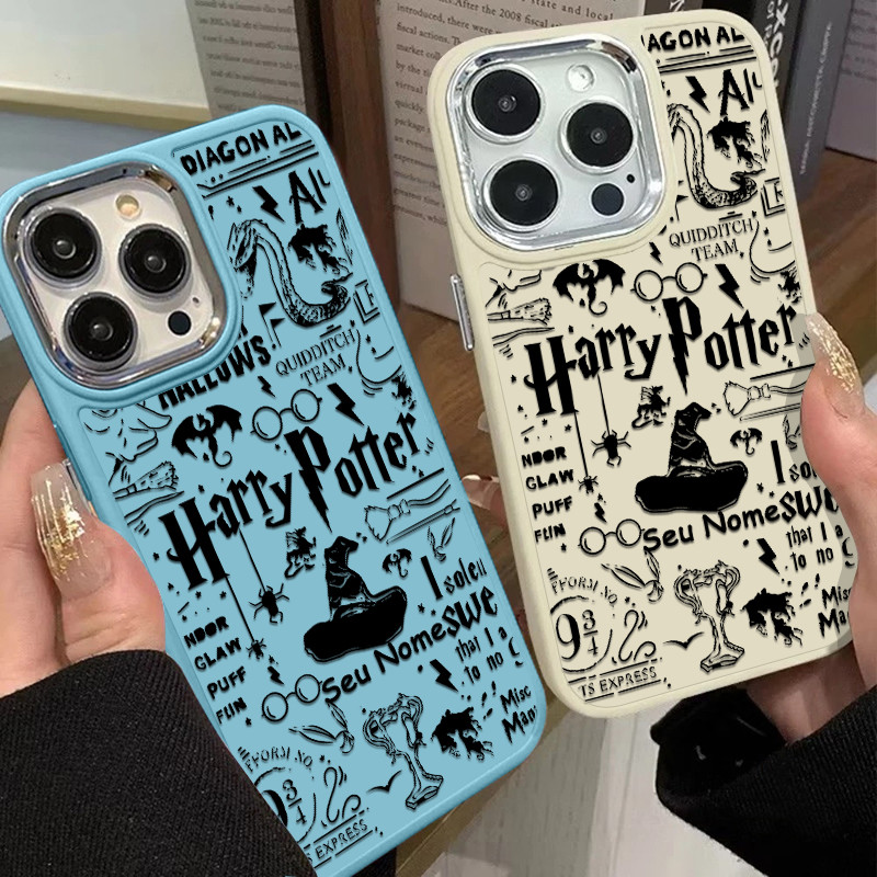 Capinha personalizado Harry Potter para iPhone 11 normal 12 13 xr xs max 14 15 16 pro max 7 8 Plus 15 Plus 16 Plus capa em Oferta na Shopee