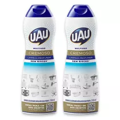 Kit 2un Saponáceo Cremoso 250ml UAU Tradicional Multiuso