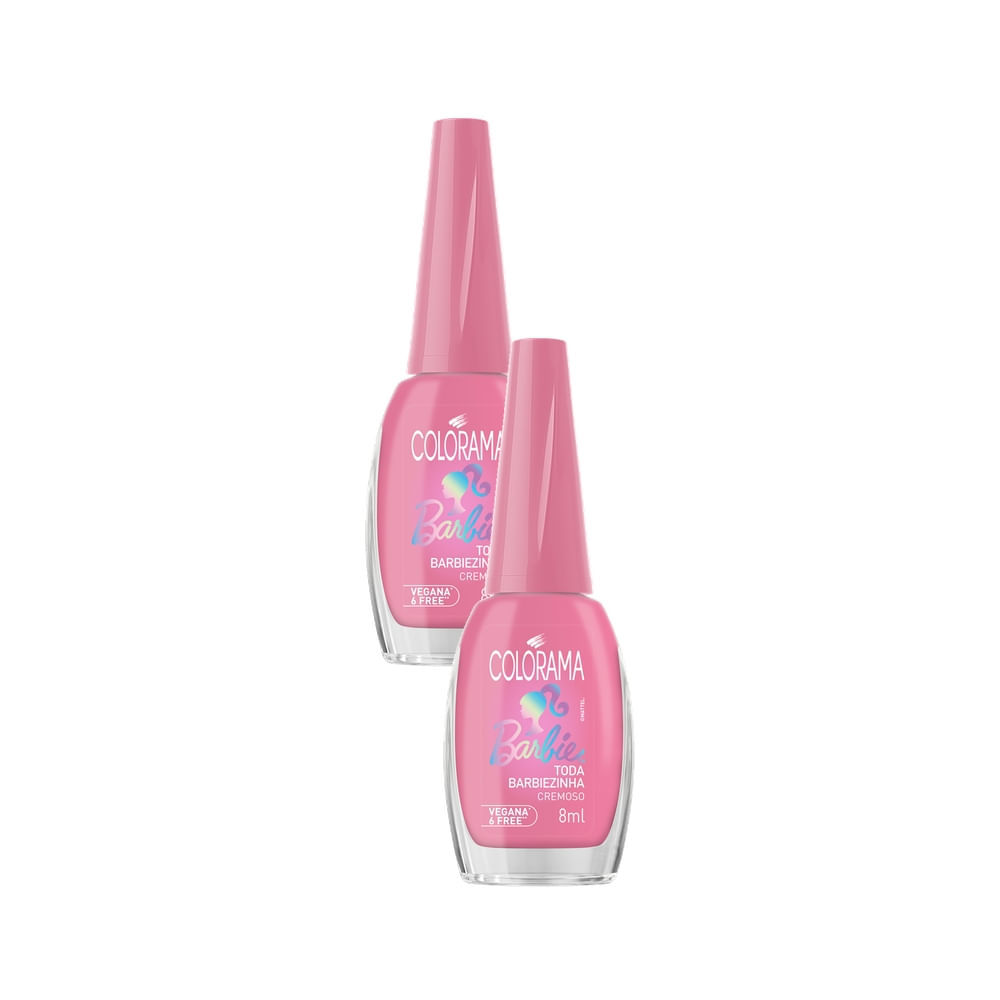 Kit 2 Esmalte Colorama Cremoso Barbie Toda Barbiezinha 8ml em Oferta na Shopee