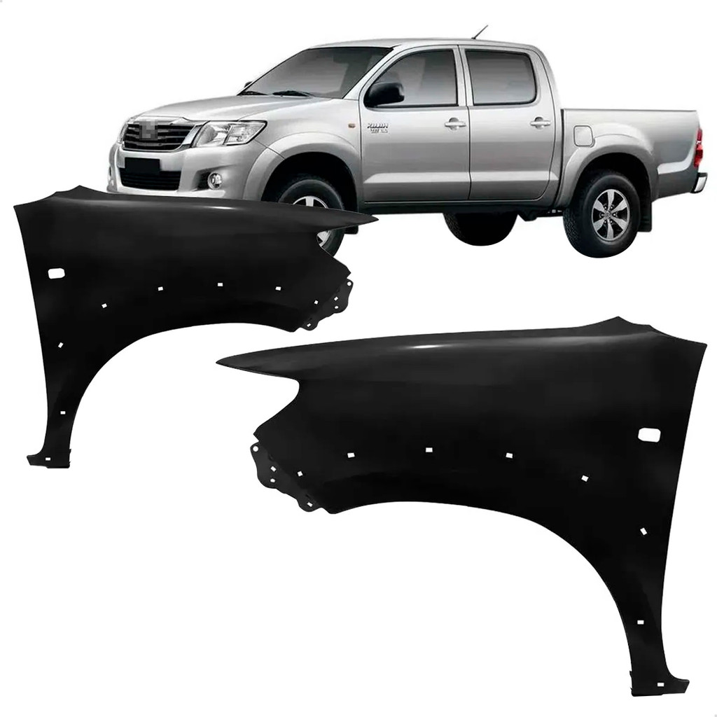 Paralama Hilux Pickup Sw4 2012 2013 2014 2015 Com Furo Moldura Sem Furo Pisca