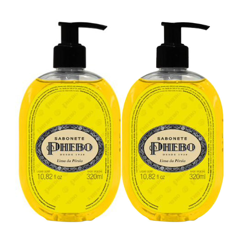 Kit 2 Sabonete Líquido Phebo Lima da Pérsia 320ml em Oferta na Shopee