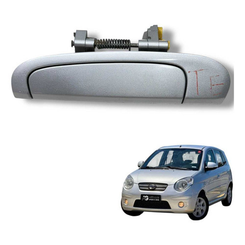 Maçaneta Externa Porta Traseira Esquerda Kia Picanto 2008 2009 2010 2011 Prata