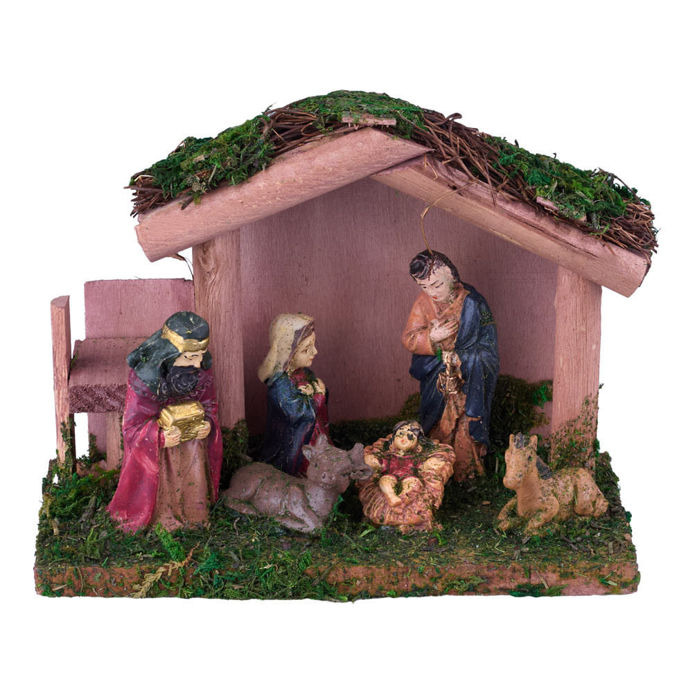 Presepio Cena Madeira 15x6,5x11,5cm Cv233407 Cazza em Oferta na Shopee