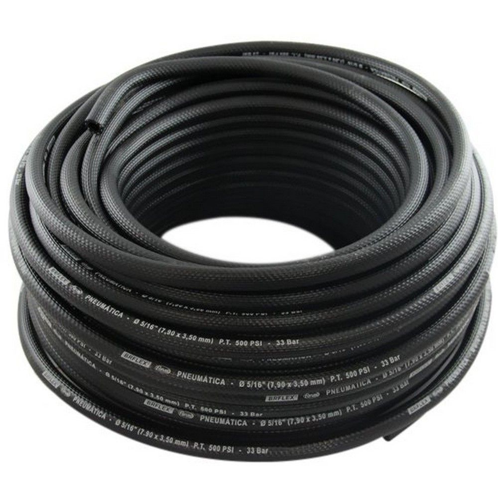 Mangueira 5/16 Preta Pneumatica Br Flex - 50 Metros em Oferta na Shopee