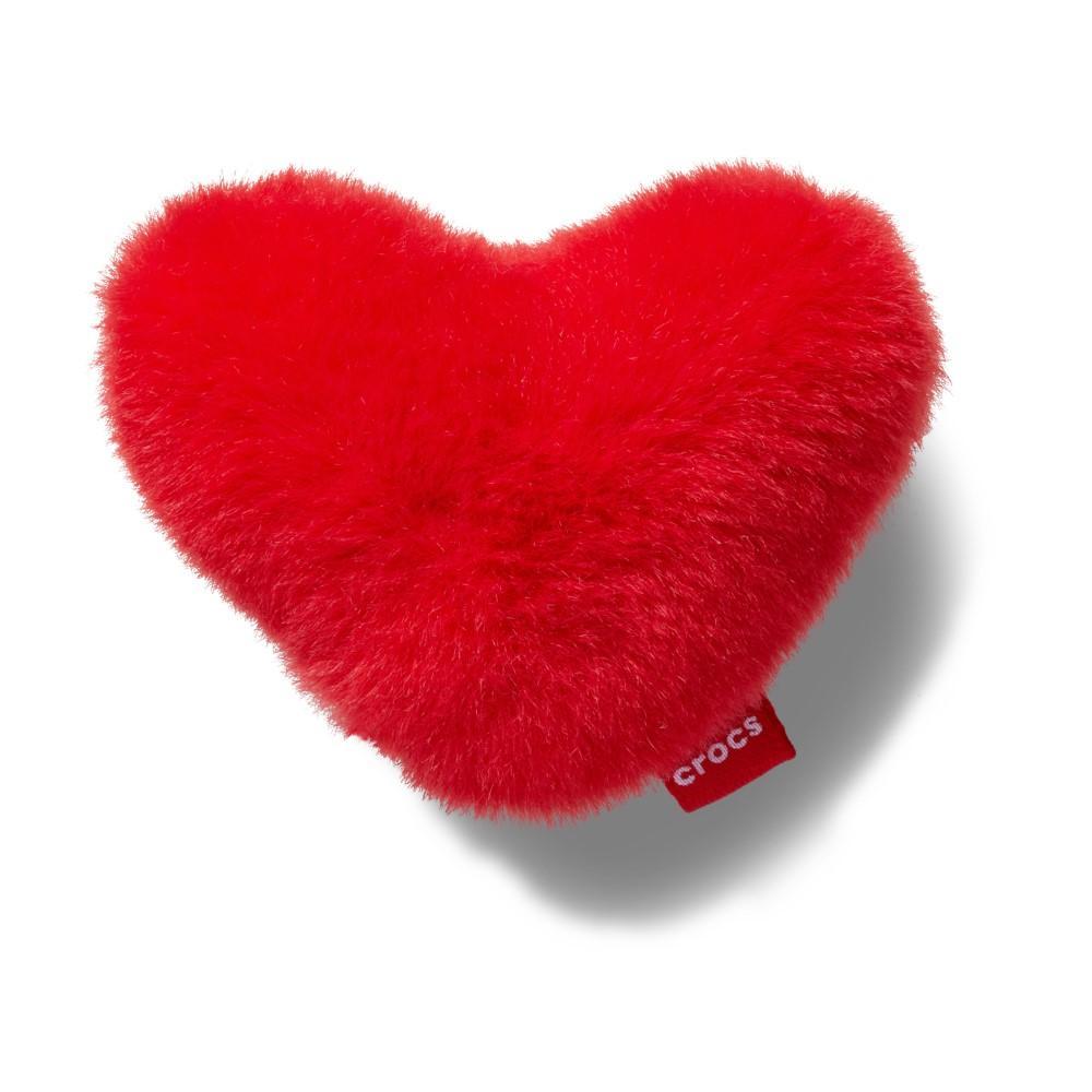 Jibbitz™ Coração Vermelho de Pelúcia Único