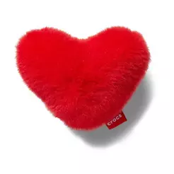 Jibbitz™ Coração Vermelho de Pelúcia Único