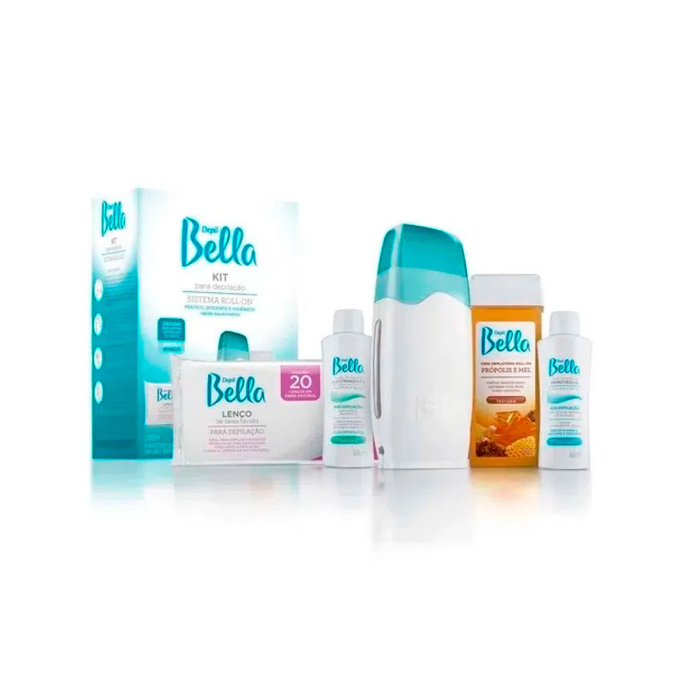Detalhes do Kit Para Depilação Roll-on  Depil Bella