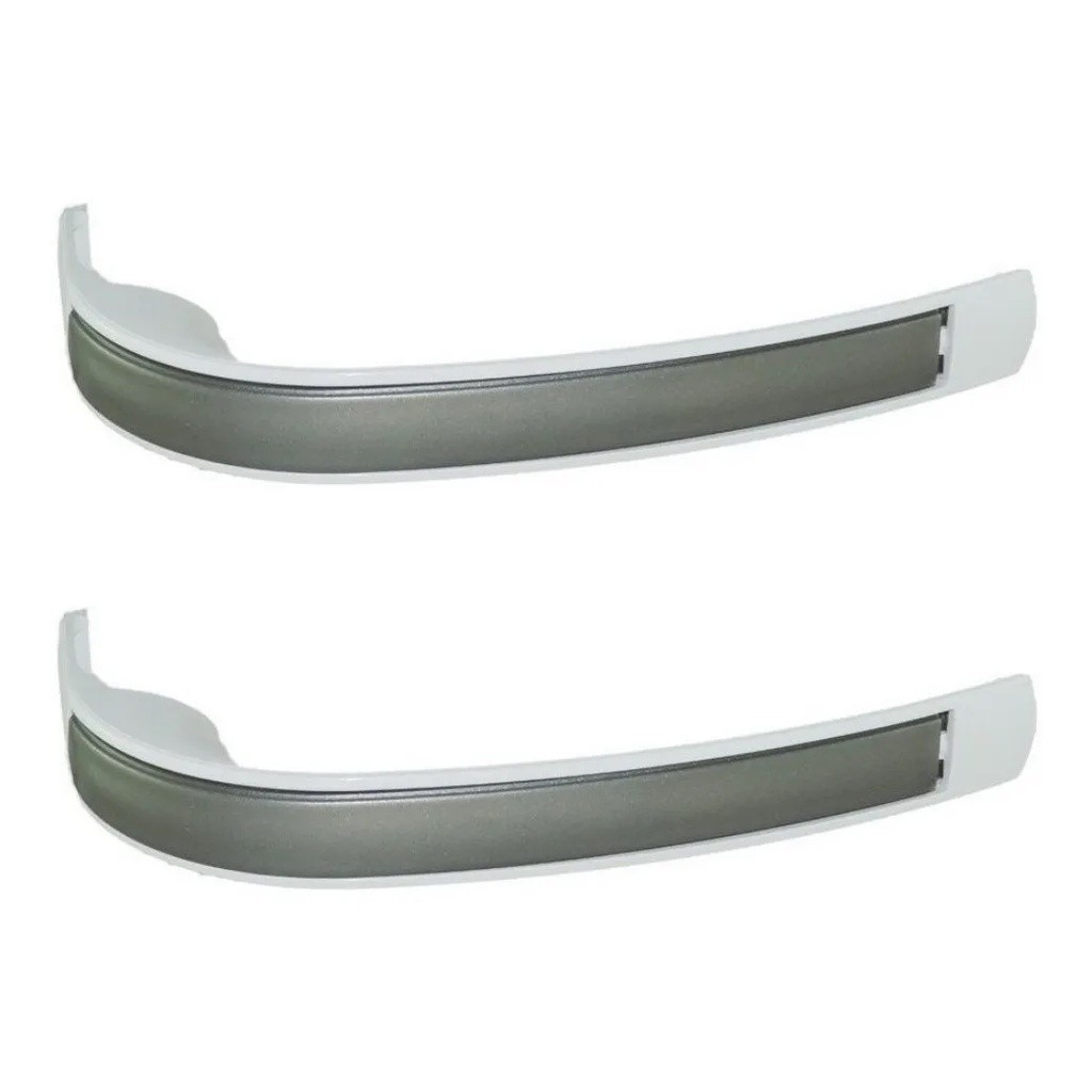 Kit 02 Puxador Geladeira Brastemp Consul Brm37 Brm43 Completo