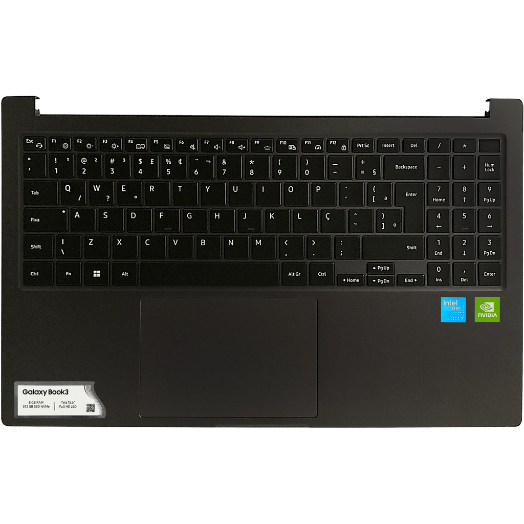 Teclado Samsung Galaxy Book 3 NP750XFH Original Cinza BR