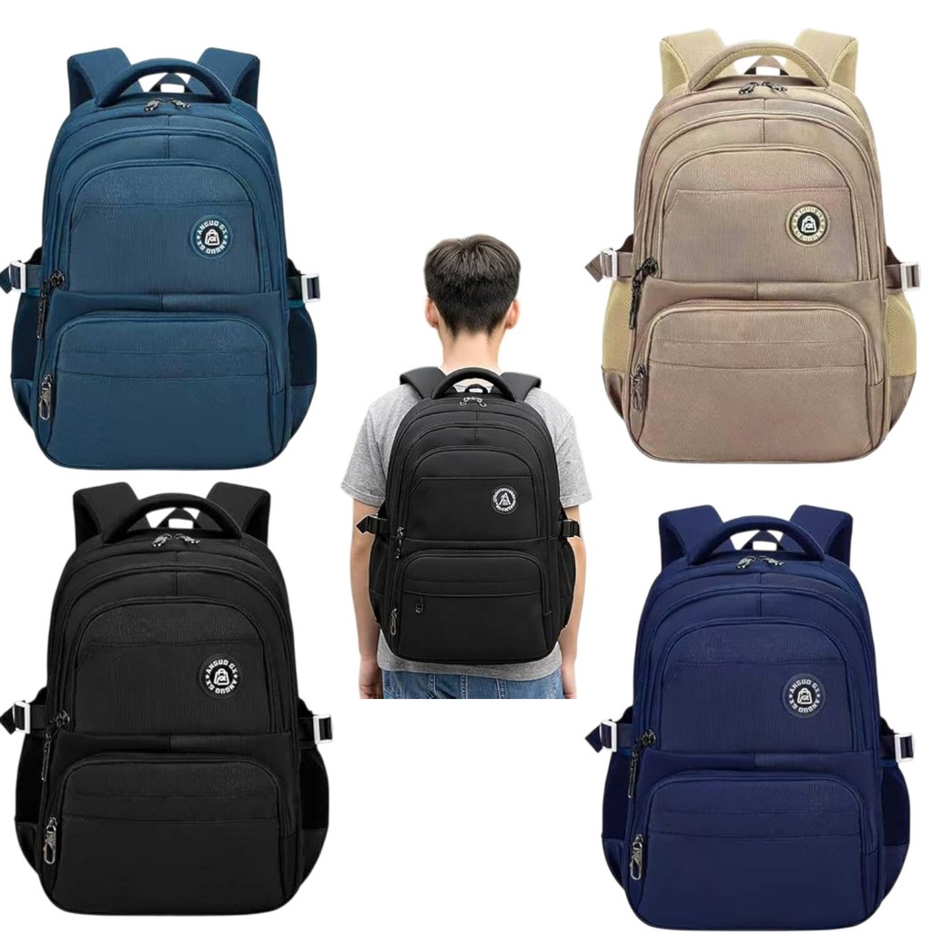 Mochila Escolar Adolescente Para Notebook Até 15 Polegadas, Resistente À Água, Acolchoada, Reforçada