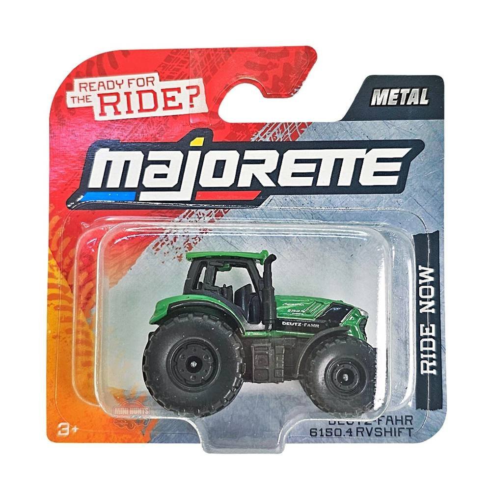 Miniatura Trator Deutz-Fahr 6150.4 Rvshift - Ride Now - Street Cars - Verde - 1:60 - 1:64 - Majorette