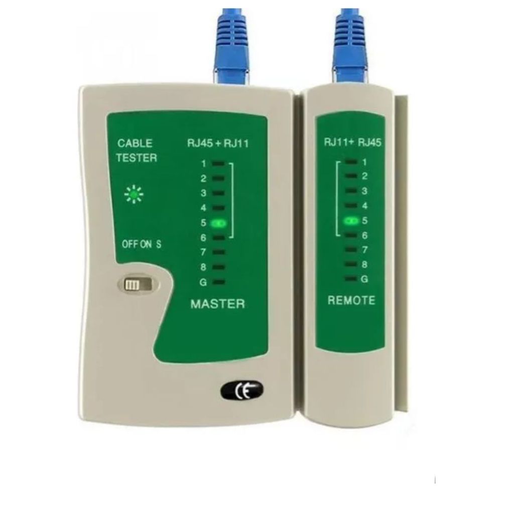 TESTADOR PARA CABOS REDE E TELEFONIA RJ45 E RJ11