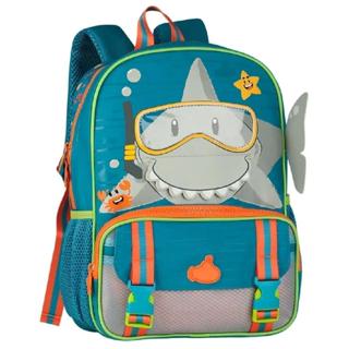 Mochila Escolar Infantil Creche Passeio Pre-escola Menino Pequena 13" 0 a 4 Anos Tubarão em Oferta na Shopee
