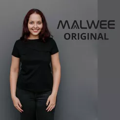Camiseta Feminina Baby Look Malwee Gola Redonda Blusa Básica Lisa Manga Curta 100% Algodão Ultra Confortavel Verão
