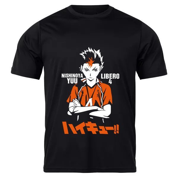 Camiseta Camisa Basica Yu Nishinoba Manga Volei Haikyu Libero Teen Unisex Promoção