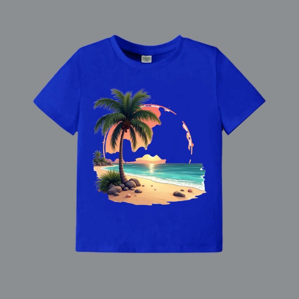 Conjunto Infantil Masculino Camiseta e short Varias estampas Paisagem