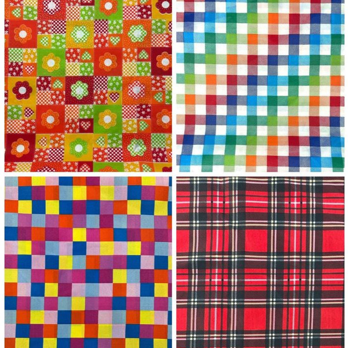 5 Metros de Tecido Chita Xadrez e Floral "chitão Flex" 5m x1,50 de largura várias estampas!!! em Oferta na Shopee