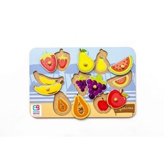 Brinquedo Encaixe Educativo Quebra-cabeça Frutas