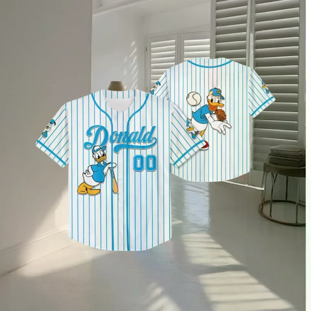 Duck 3D Print Baseball Jersey Masculino Feminino Casual Camisas De Beisebol Tops Moda Camisa De Manga Curta