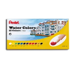 Aquarela Pentel Tinta Profissional à Base De Água 12 Cores HTP-12B