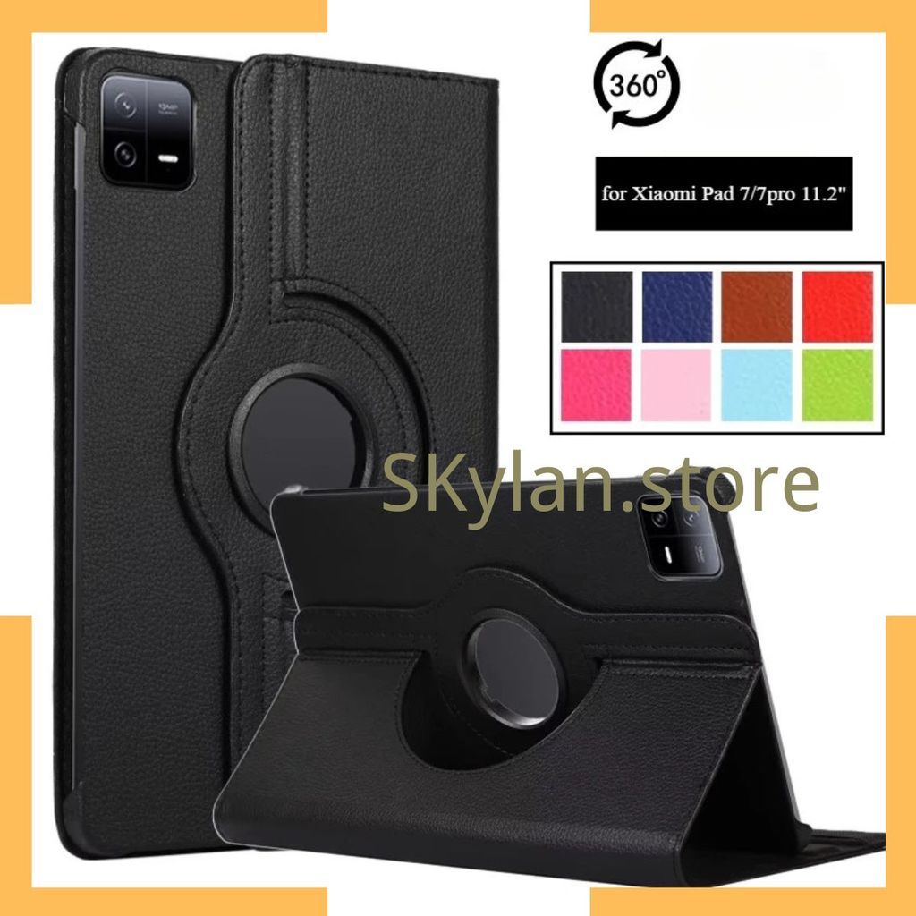 Capa Couro Sintético Girotorio de 360 graus para Tablet Xiaomi pad 7/pad 7 pro 11.2 (2024) capa para  mi 7 11.2 suporte