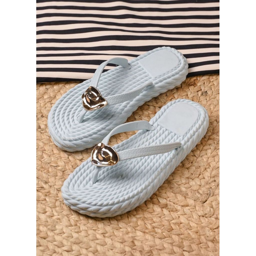 Chinelo Nuvem Feminino Sandalia Enfeite Dourada Metal Leve Eva Confortável Elegante Banho Praia em Oferta na Shopee