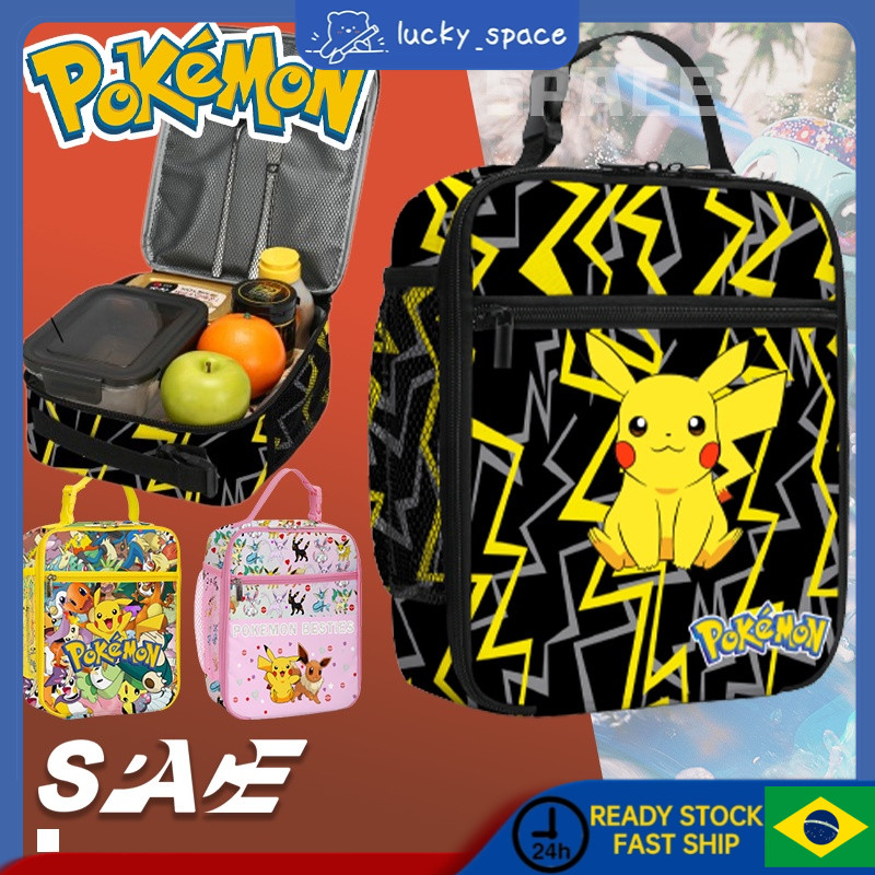 Lancheira Pokemon Para Crianças Lancheira Escolar Infantil Saco De Isolamento Pikachu Anime School Estudantes Menino em Oferta na Shopee