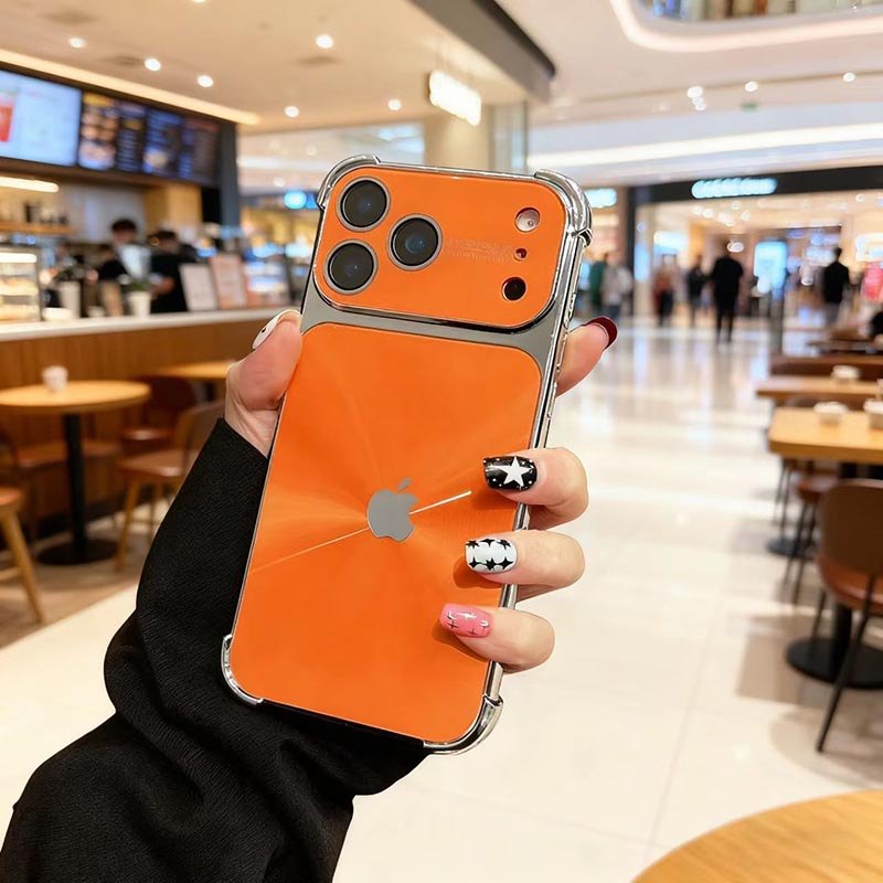 Capa Luxuosa De Galvanoplastia Anti-Queda De Quatro Cantos Para iPhone 17 16 15 14 13 Pro ...