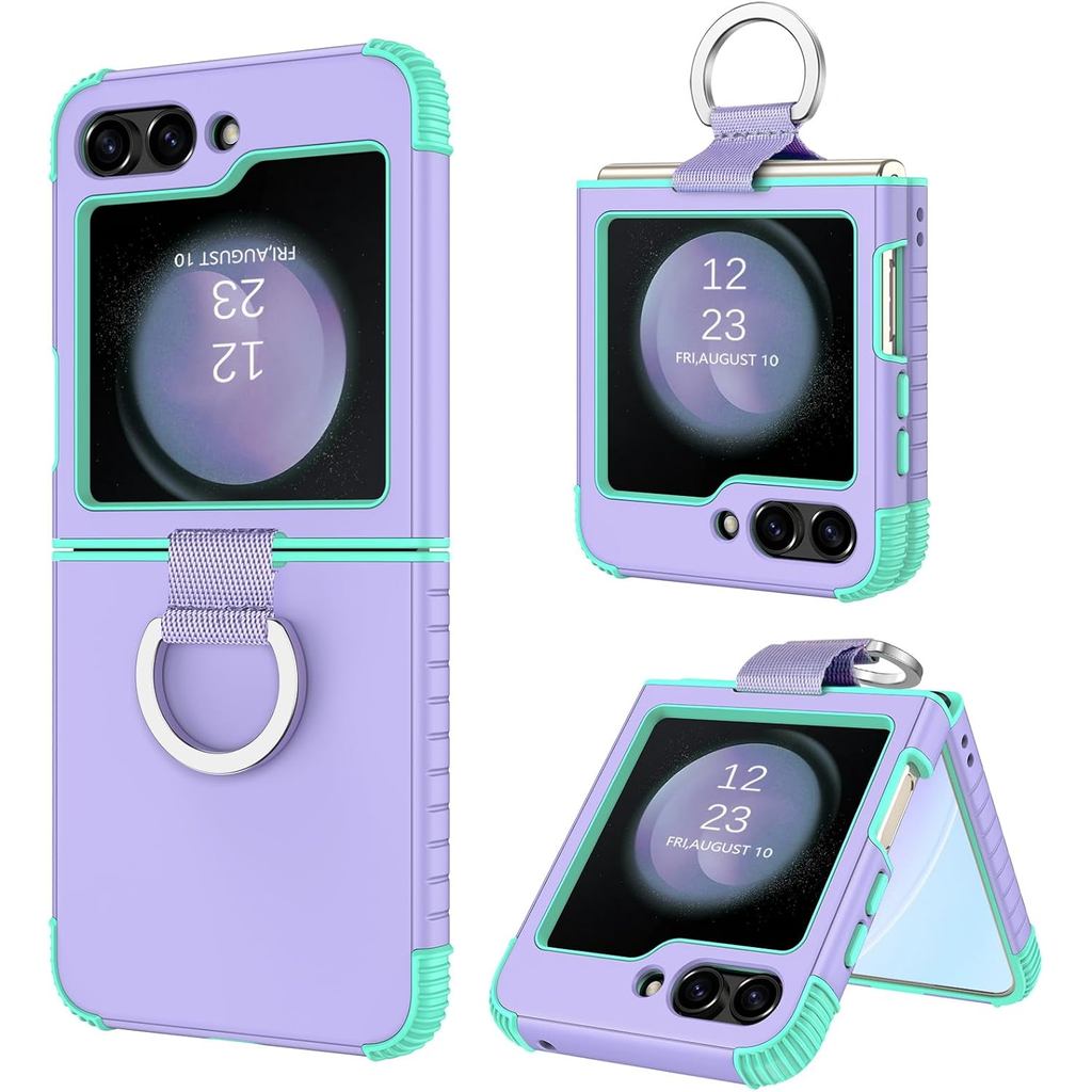 BENTOBEN for Samsung Galaxy Z Flip 5 Case, Z Flip 5 5G Case, Heavy Duty 2 in 1 Full Body Rugged Shockproof Protection Co