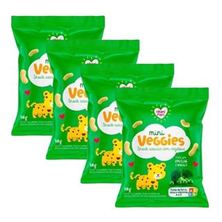 Kit 4 Biscoito Nhami Mami Mini Veggie Snack Ervilha e Brócolis 18g em Oferta na Shopee