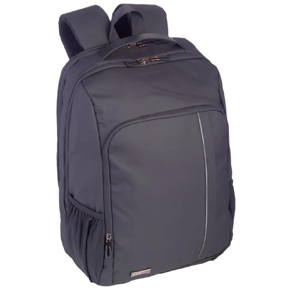 Mochila Executiva Sestini G 2 Compartimentos Notebook Até 17" Reforçada Bolso Na Frente E Costas Preta